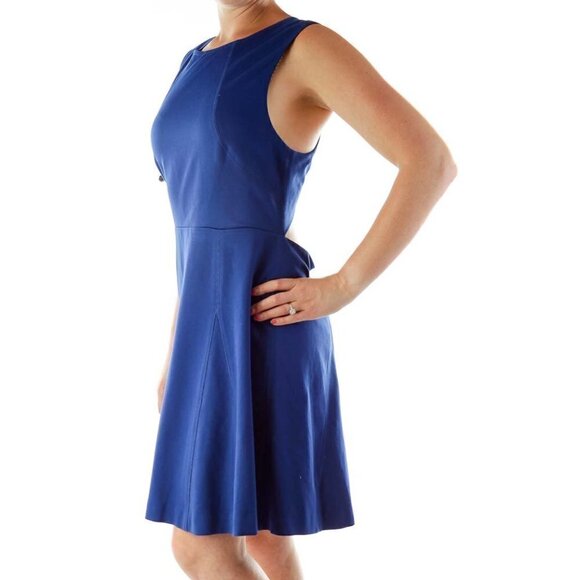 Trina Turk Royal Blue Open-Back Dress - Picture 2 of 3